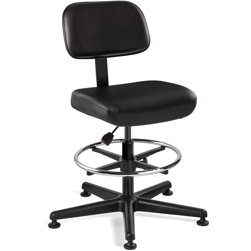 Task Chair: Vinyl, Adjustable Height, 20-1/2 to 28