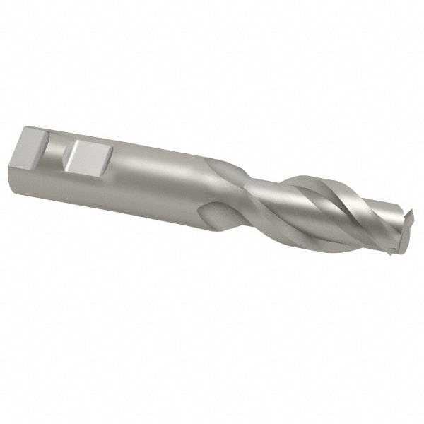Square End Mill: 1'' Dia, 2'' LOC, 1'' Shank Dia, 4-1/2'' OAL, 2 Flutes, Cobalt