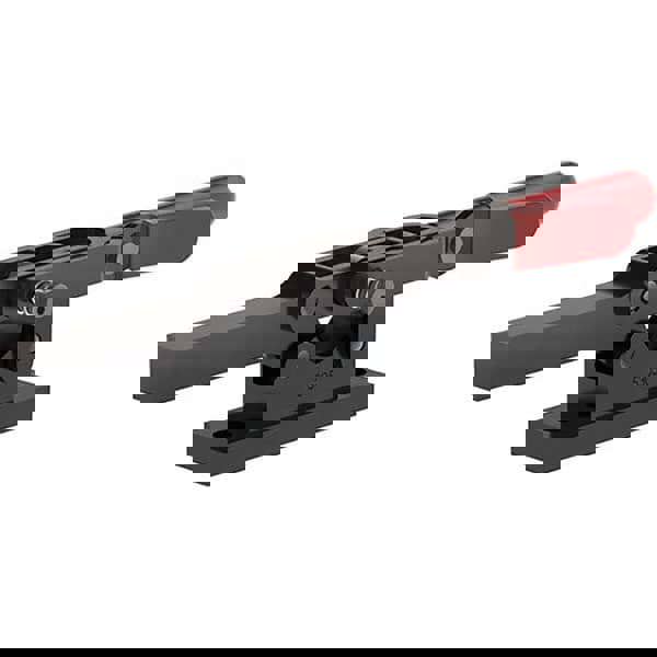 Manual Hold-Down Toggle Clamp: Horizontal, 600.24 lb Capacity, Solid Bar, Flanged Base