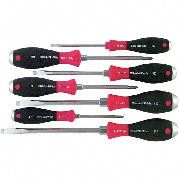 Screwdriver Set: 7 Pc, Phillips & Slotted