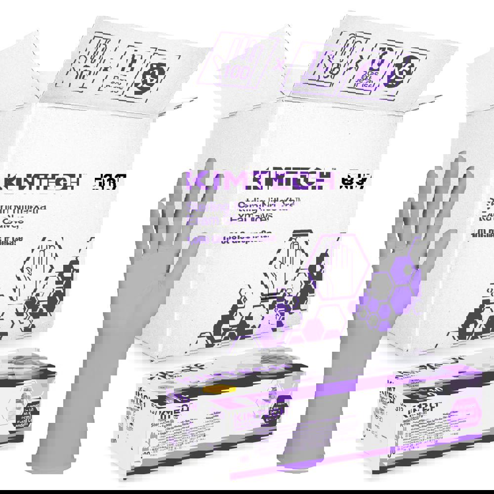 Disposable Gloves: X-Small, 3.5 mil Thick, Nitrile, Medical Grade