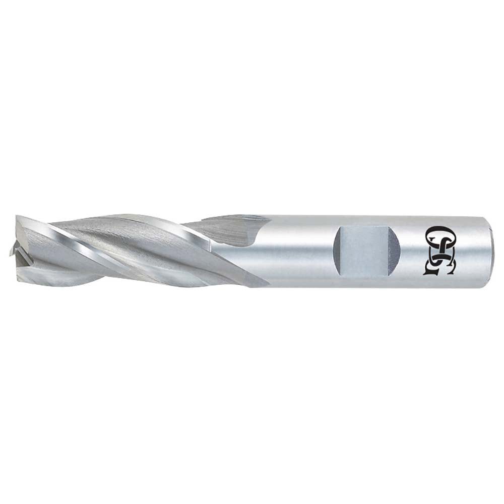 Square End Mill: 3 Flutes, Cobalt