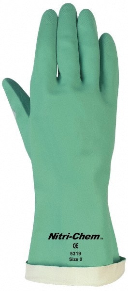 Chemical Resistant Gloves: Memphis Size Medium, 15.00 mil, Nitrile, Supported