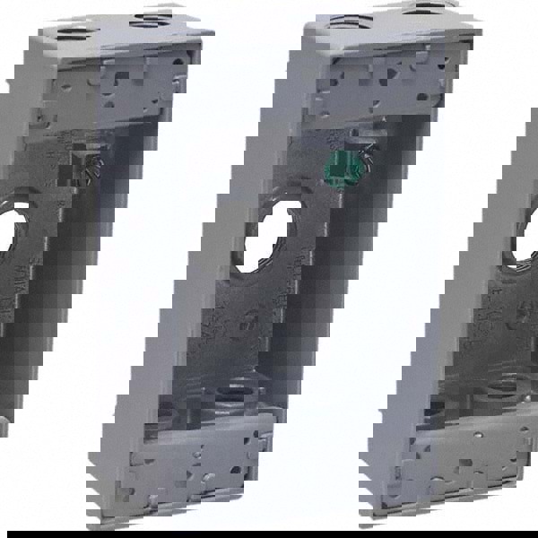 Electrical Outlet Box: Aluminum, Rectangle, 4.57