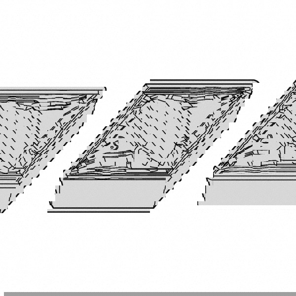 Turning Insert: NPGR51RFP KCP10, Solid Carbide
