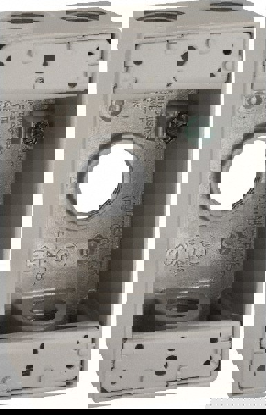 Electrical Device Box: Aluminum, Rectangle, 4-1/2