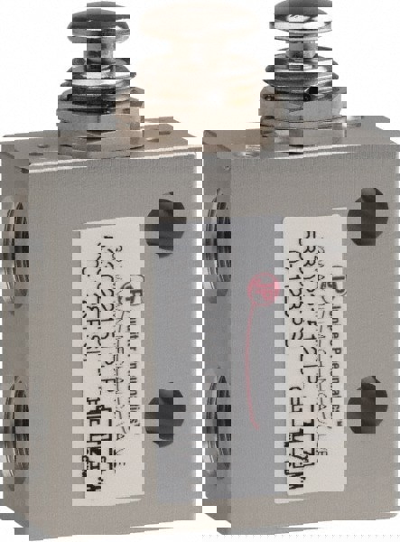 3 Way & 2-Position Air Valve: Palm Button & Spring Actuator