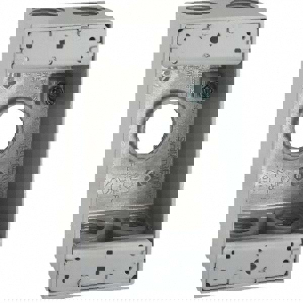 Electrical Outlet Box: Aluminum, Rectangle, 4.57