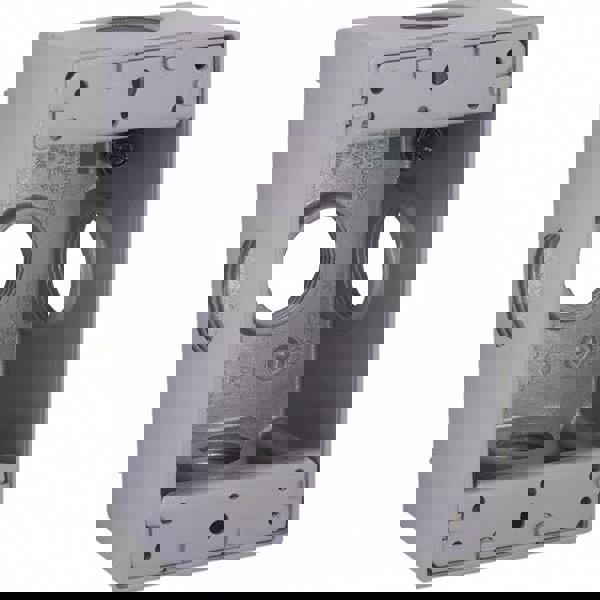 Electrical Outlet Box: Aluminum, Rectangle, 4.57