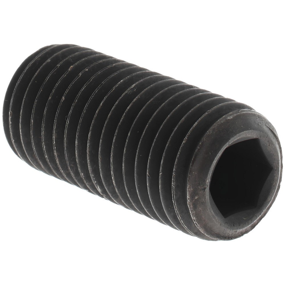 Set Screw: M16x2, 35.00 mm Overall Length, Cup Point, Alloy Steel, Grade 14.9 (45H)