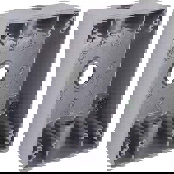 Electrical Outlet Box: Aluminum, Square, 4-1/2