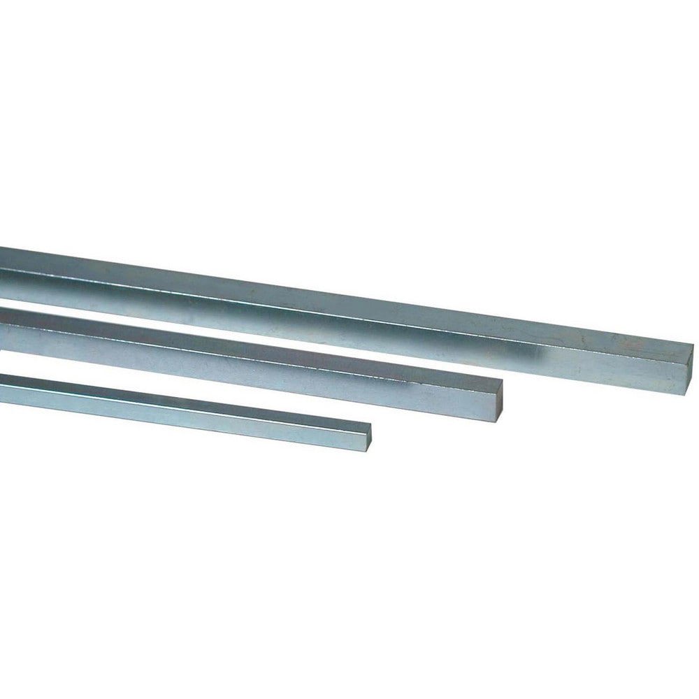 Key Stock; Key Stock Type: Key Stock ; Material: Stainless Steel ; Finish: Plain ; Length (Inch): 12 ; Hardness: Rockwell B80-90 ; Height (mm): 10.0000