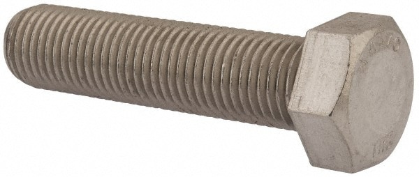 Hex Head Cap Screw: M22x2.5, 90.00 mm Length Under Head, Grade 316 & Austenitic Grade A4 Stainless Steel, Bright/Uncoated Finish