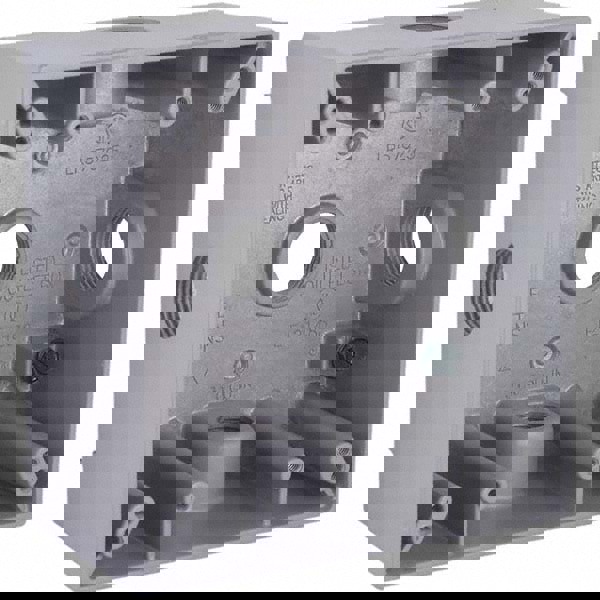 Electrical Outlet Box: Aluminum, Square, 4-1/2