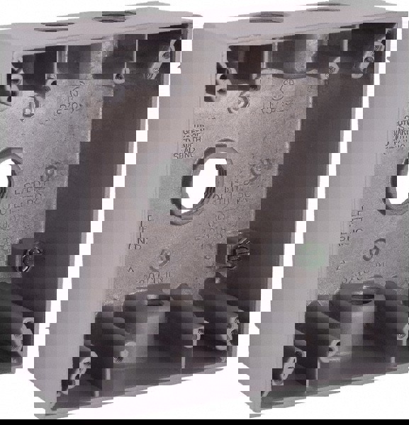 Electrical Device Box: Aluminum, Square, 4-1/2