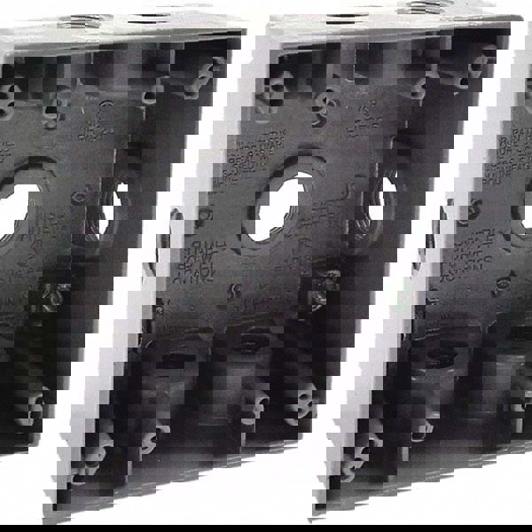 Electrical Outlet Box: Aluminum, Square, 4-1/2