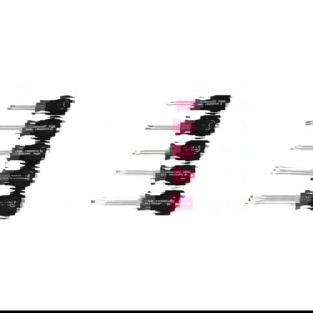 Screwdriver Set: 5 Pc, Phillips & Slotted