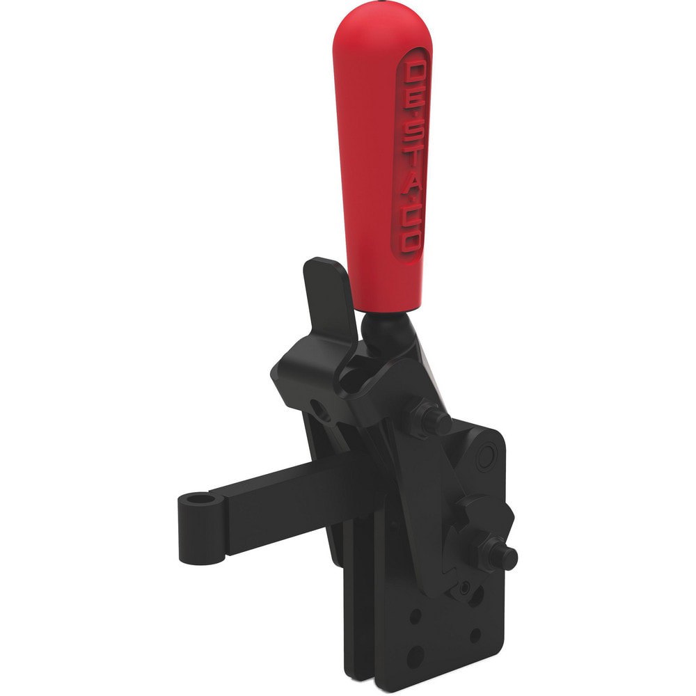 Manual Hold-Down Toggle Clamps; Handle Orientation: Vertical ; Bar Style: Solid ; Base Style: Straight ; Bar End Type: Closed ; Holding Capacity (N): 7000.00 ; Holding Capacity (Lb.): 1575