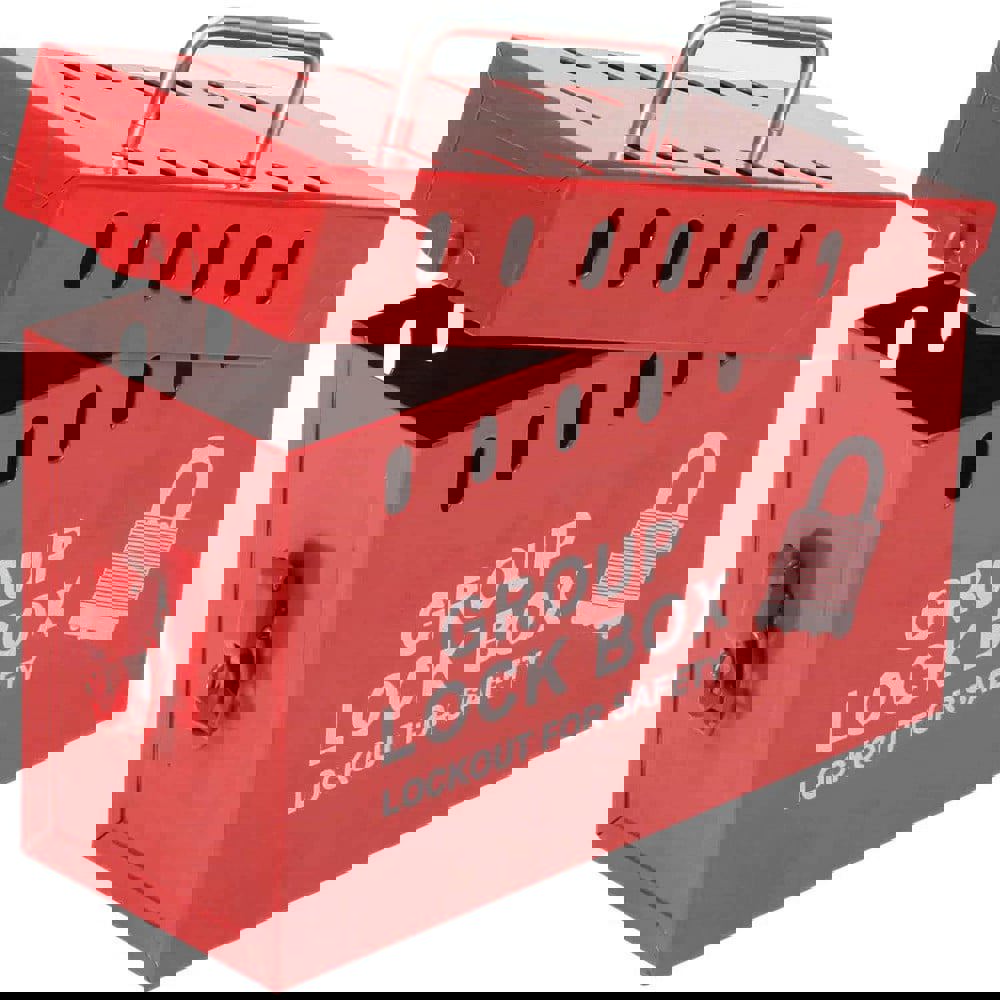 Group Lockout Box: 13 Padlock(s) Max