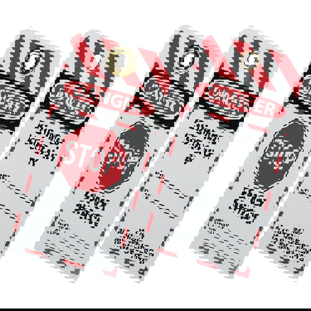 Lockout Tag: Polypropylene, 