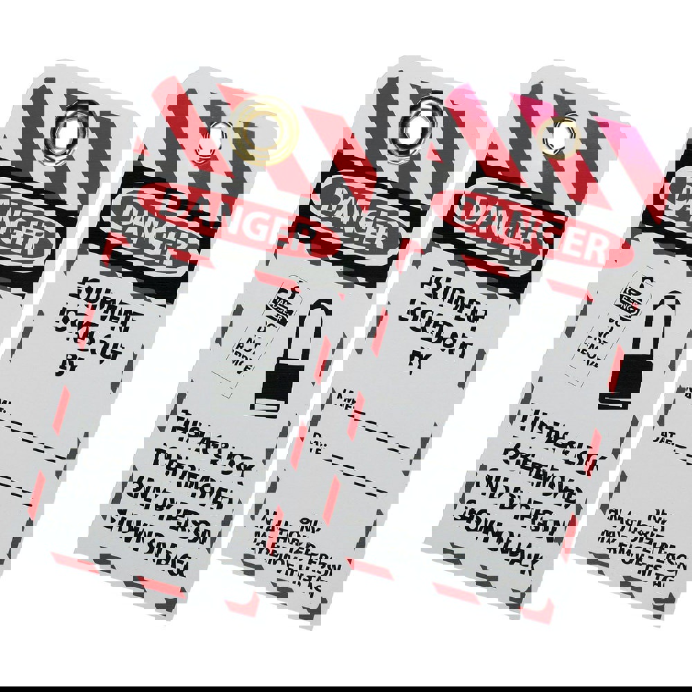 Lockout Tag: Plastic, 