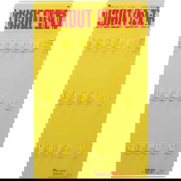 Empty Lockout Tagout Station: Keyed Different, 1 Pc