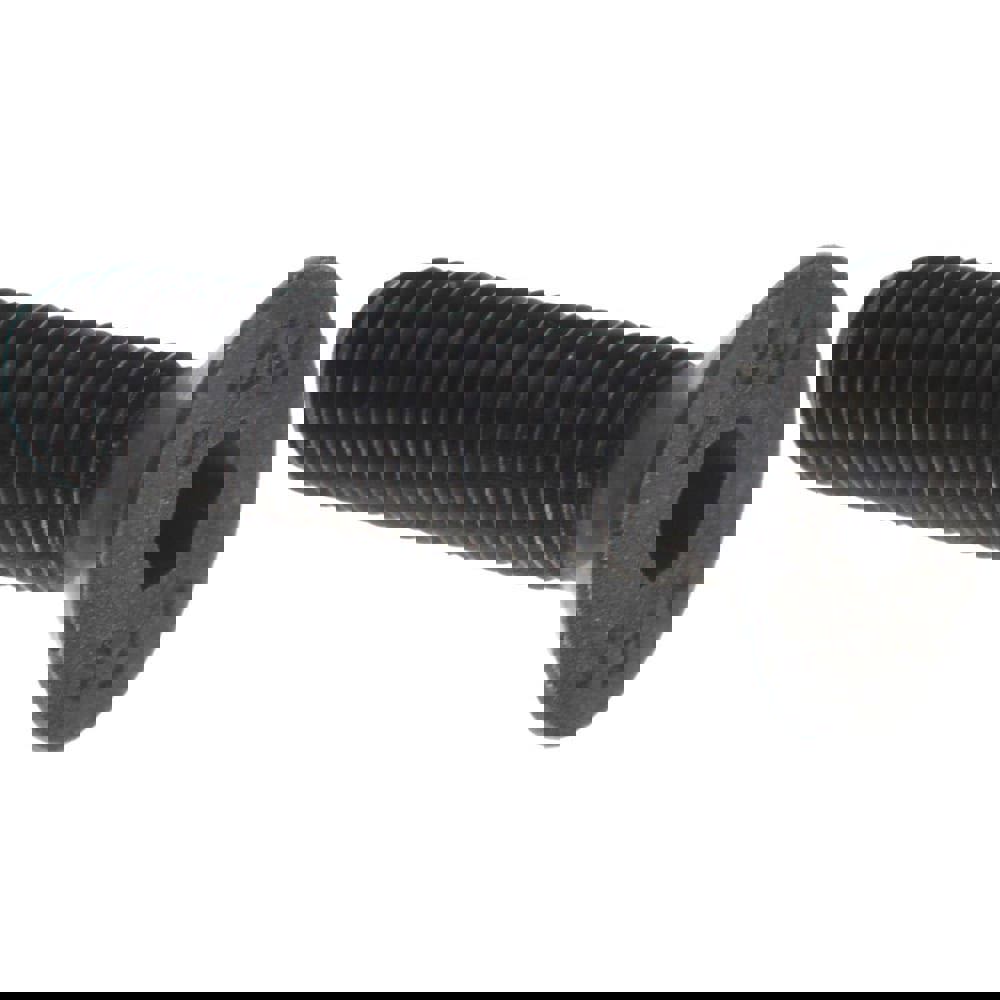 Flat Socket Cap Screw: M5x0.8, 12.9 Alloy Steel, Black Oxide Finish