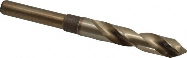 Reduced Shank Drill Bit: 5/8'' Dia, 1/2'' Shank Dia, 118 , Cobalt