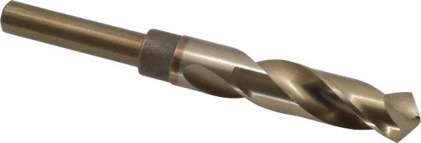 Reduced Shank Drill Bit: 3/4'' Dia, 1/2'' Shank Dia, 118 , Cobalt