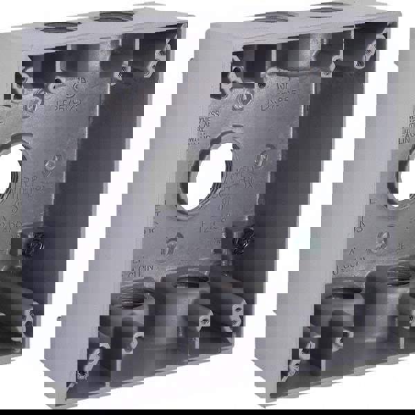 Electrical Outlet Box: Aluminum, Square, 4-1/2