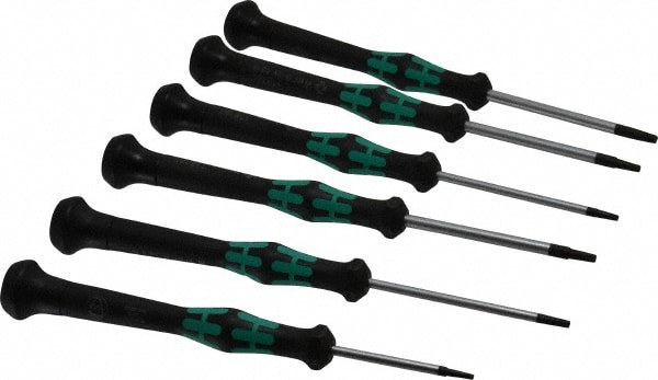 6 Piece T6 to T15 Micro Handle Torx Driver Set