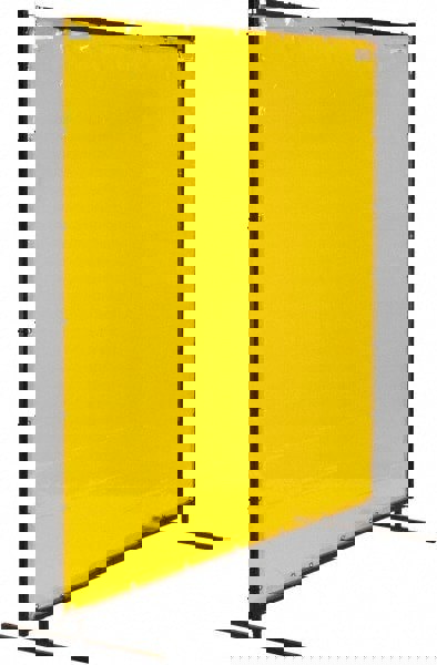 6 Ft. Wide x 6 Ft. High x 3/4 Inch Thick, 14 mil Thick Transparent Vinyl Portable Welding Screen Kit