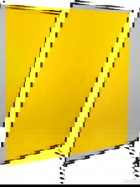 8 Ft. Wide x 6 Ft. High x 3/4 Inch Thick, 14 mil Thick Transparent Vinyl Portable Welding Screen Kit