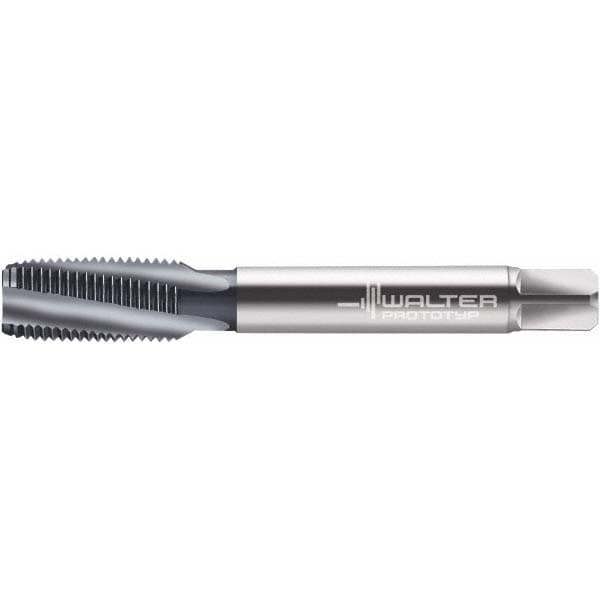Spiral Flute Tap: 1/2-13 UNC, 4 Flutes, Modified Bottoming, 3B Class of Fit, Powdered Metal, TICN Coated