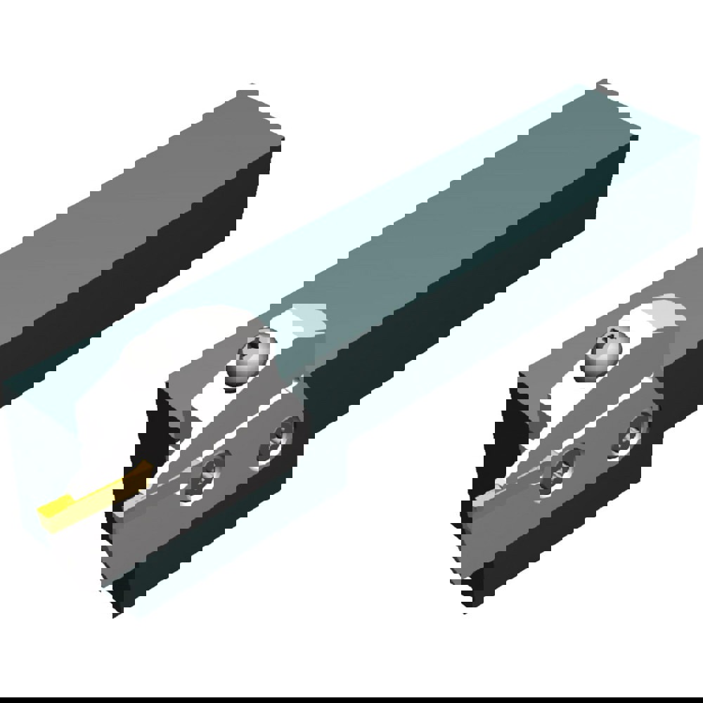 Indexable Grooving-Cutoff Toolholder: WGMSR2020, 1.4 to 6 mm Groove Width, 22 mm Max Depth of Cut, Right Hand