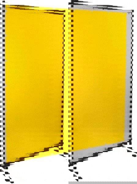 8 Ft. Wide x 6 Ft. High x 1 Inch Thick, 14 mil Thick Transparent Vinyl Portable Welding Screen Kit