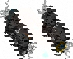 Straight Blade Duplex Receptacle: NEMA 5-20R, 20 Amps, Self-Grounding