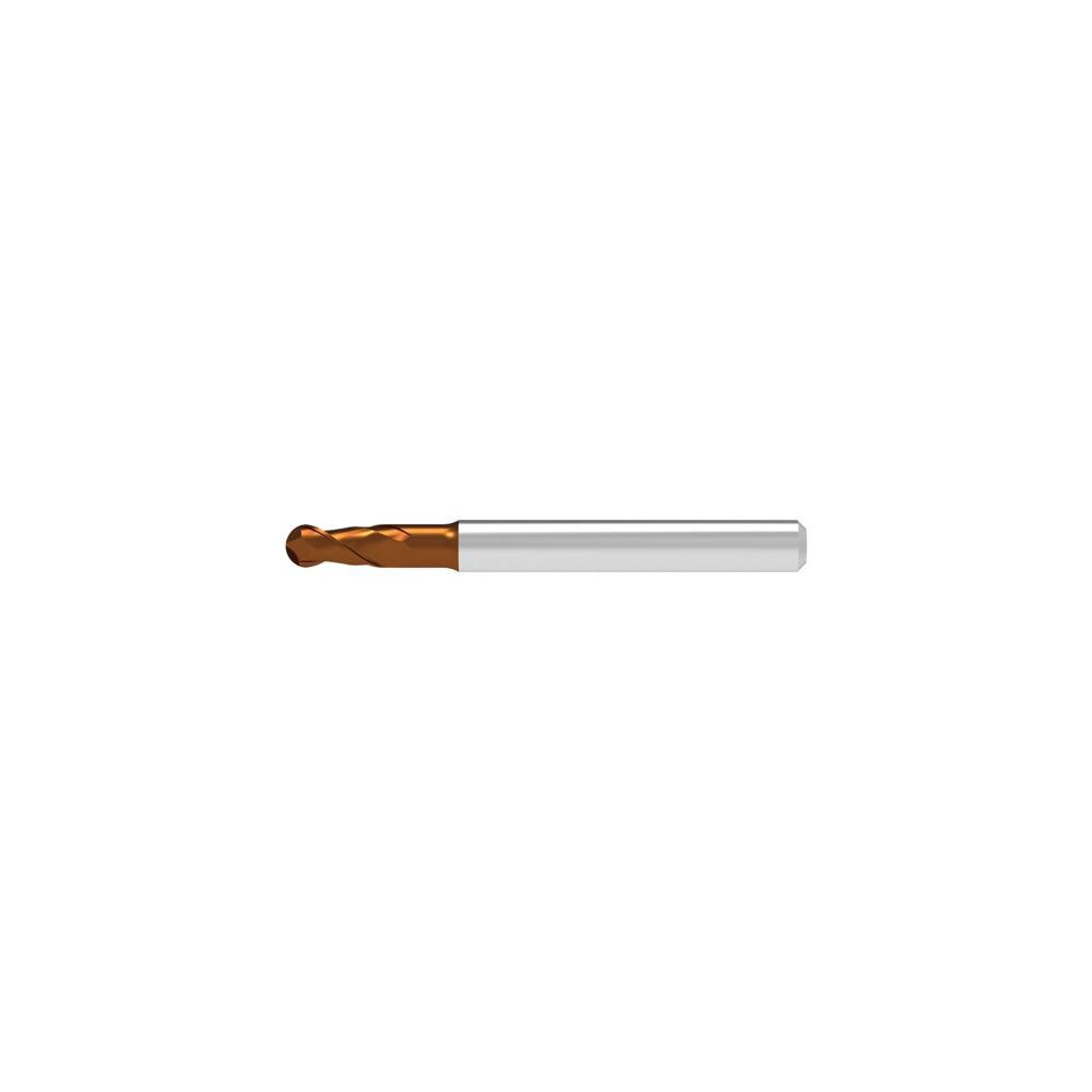 Ball End Mills; Mill Diameter (Decimal Inch): 0.4000 ; Mill Diameter (mm): 10.00 ; Number Of Flutes: 2 ; End Mill Material: Solid Carbide ; Length of Cut (mm): 10.5000 ; Shank Diameter (mm): 10.0000