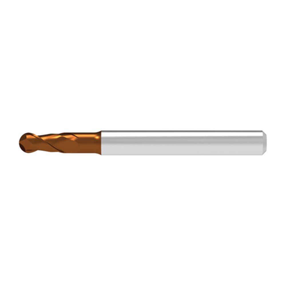 Ball End Mills; Mill Diameter (Decimal Inch): 0.1200 ; Mill Diameter (mm): 3.00 ; Number Of Flutes: 2 ; End Mill Material: Solid Carbide ; Length of Cut (mm): 3.5000 ; Shank Diameter (mm): 6.0000
