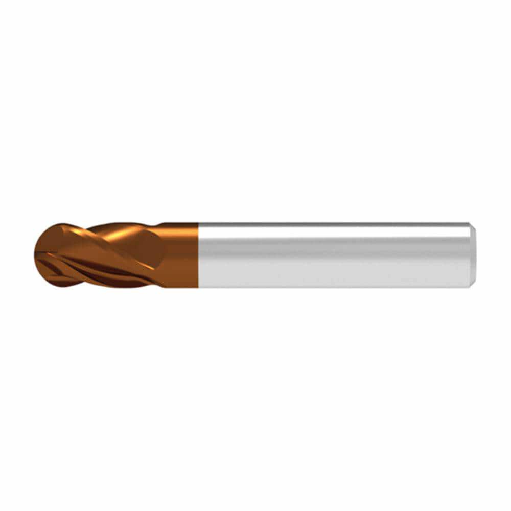 Ball End Mills; Mill Diameter (Decimal Inch): 0.4800 ; Mill Diameter (mm): 12.00 ; Number Of Flutes: 4 ; End Mill Material: Solid Carbide ; Length of Cut (mm): 12.5000 ; Shank Diameter (mm): 12.0000