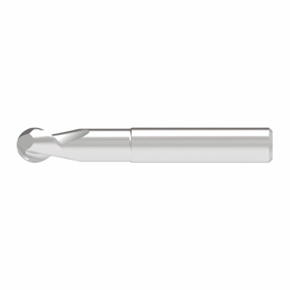 Ball End Mills; Mill Diameter (Decimal Inch): 0.2000 ; Mill Diameter (mm): 5.00 ; Number Of Flutes: 2 ; End Mill Material: Solid Carbide ; Length of Cut (mm): 8.0000 ; Shank Diameter (mm): 5.0000