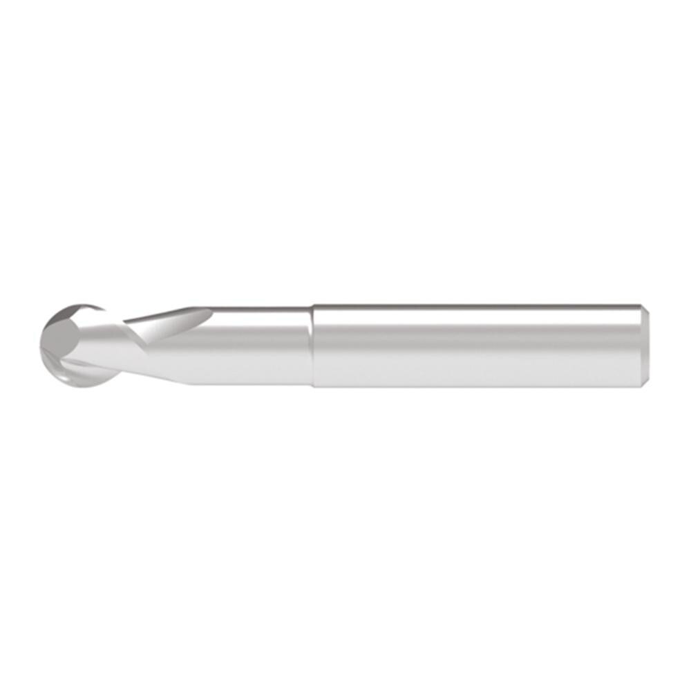 Ball End Mills; Mill Diameter (Decimal Inch): 0.2400 ; Mill Diameter (mm): 6.00 ; Number Of Flutes: 2 ; End Mill Material: Solid Carbide ; Length of Cut (mm): 10.0000 ; Shank Diameter (mm): 6.0000
