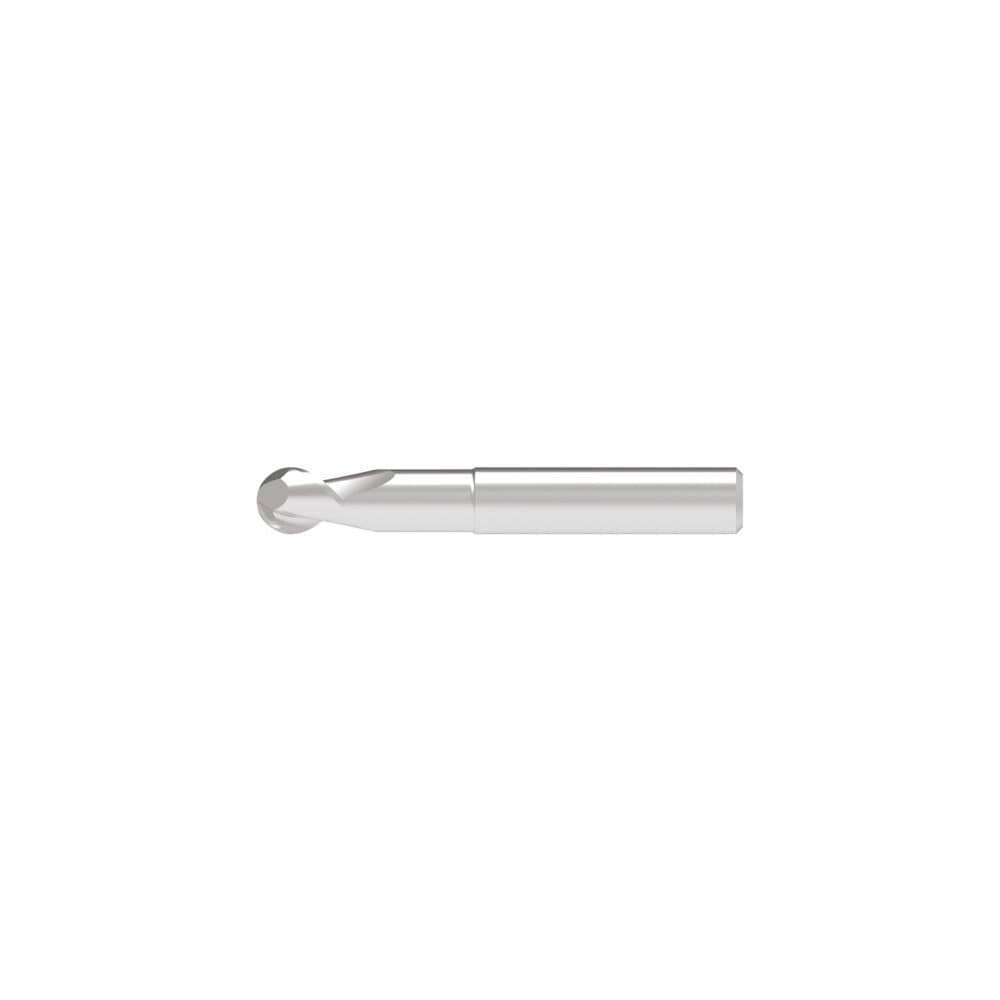 Ball End Mills; Mill Diameter (Decimal Inch): 0.6400 ; Mill Diameter (mm): 16.00 ; Number Of Flutes: 2 ; End Mill Material: Solid Carbide ; Length of Cut (mm): 20.0000 ; Shank Diameter (mm): 16.0000