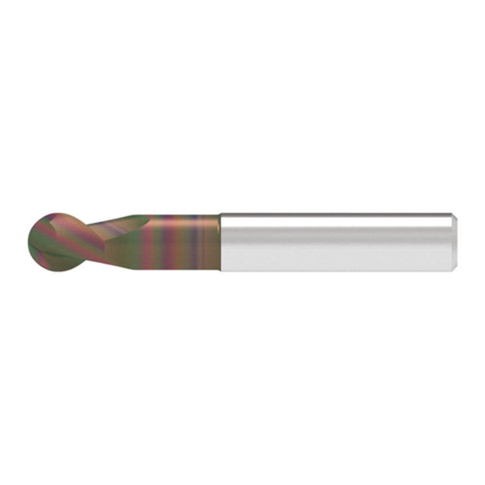 Ball End Mills; Mill Diameter (Decimal Inch): 0.1200 ; Mill Diameter (mm): 3.00 ; Number Of Flutes: 2 ; End Mill Material: Solid Carbide ; Length of Cut (mm): 6.0000 ; Shank Diameter (mm): 3.0000