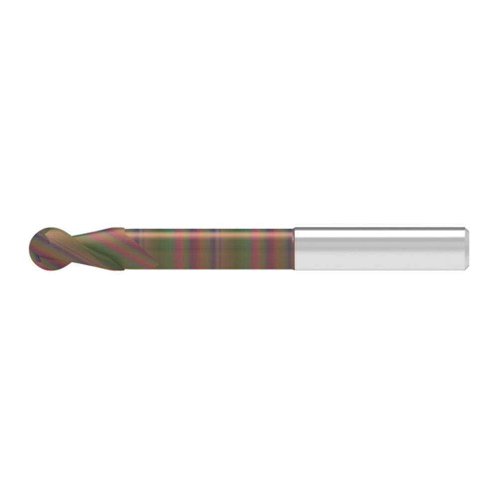 Ball End Mills; Mill Diameter (Decimal Inch): 0.2400 ; Mill Diameter (mm): 6.00 ; Number Of Flutes: 2 ; End Mill Material: Solid Carbide ; Length of Cut (mm): 16.0000 ; Shank Diameter (mm): 6.0000