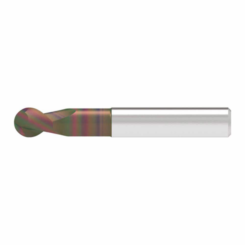 Ball End Mills; Mill Diameter (Decimal Inch): 0.6400 ; Mill Diameter (mm): 16.00 ; Number Of Flutes: 2 ; End Mill Material: Solid Carbide ; Length of Cut (mm): 20.0000 ; Shank Diameter (mm): 16.0000