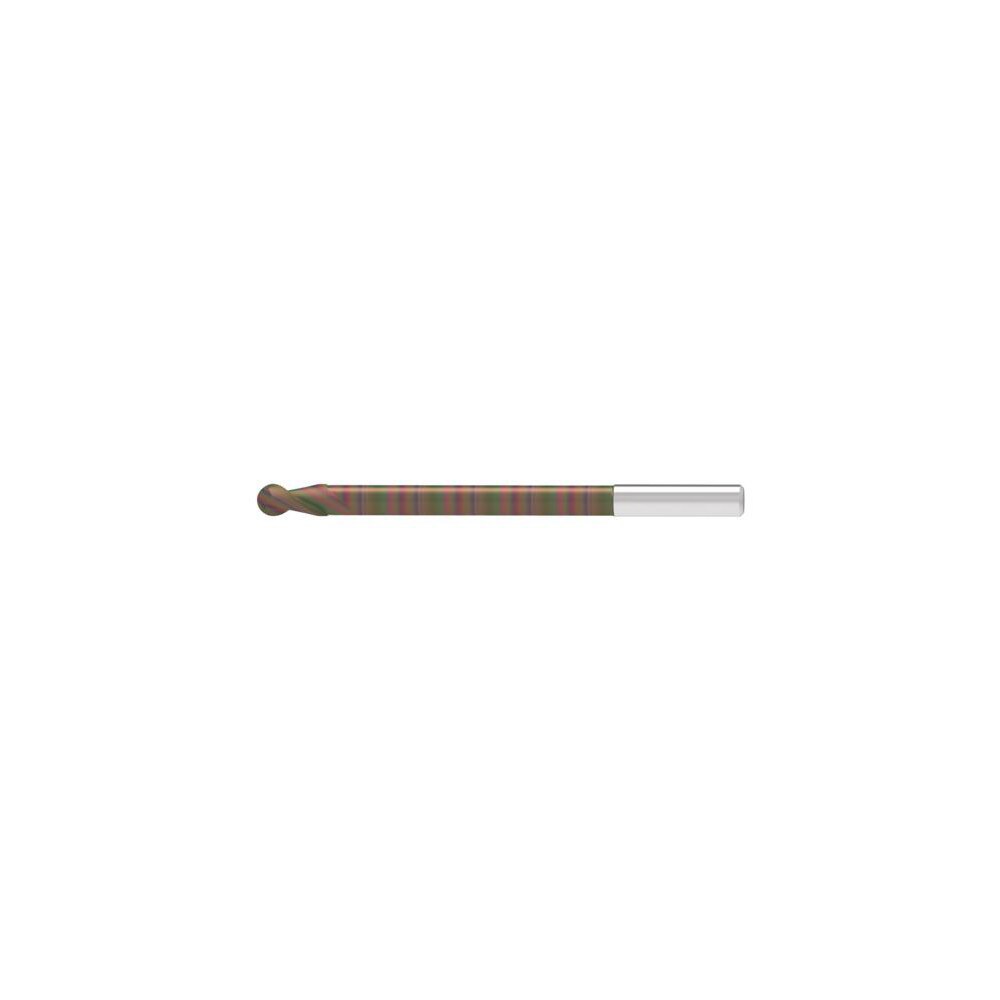 Ball End Mills; Mill Diameter (Decimal Inch): 0.6400 ; Mill Diameter (mm): 16.00 ; Number Of Flutes: 2 ; End Mill Material: Solid Carbide ; Length of Cut (mm): 30.0000 ; Shank Diameter (mm): 16.0000
