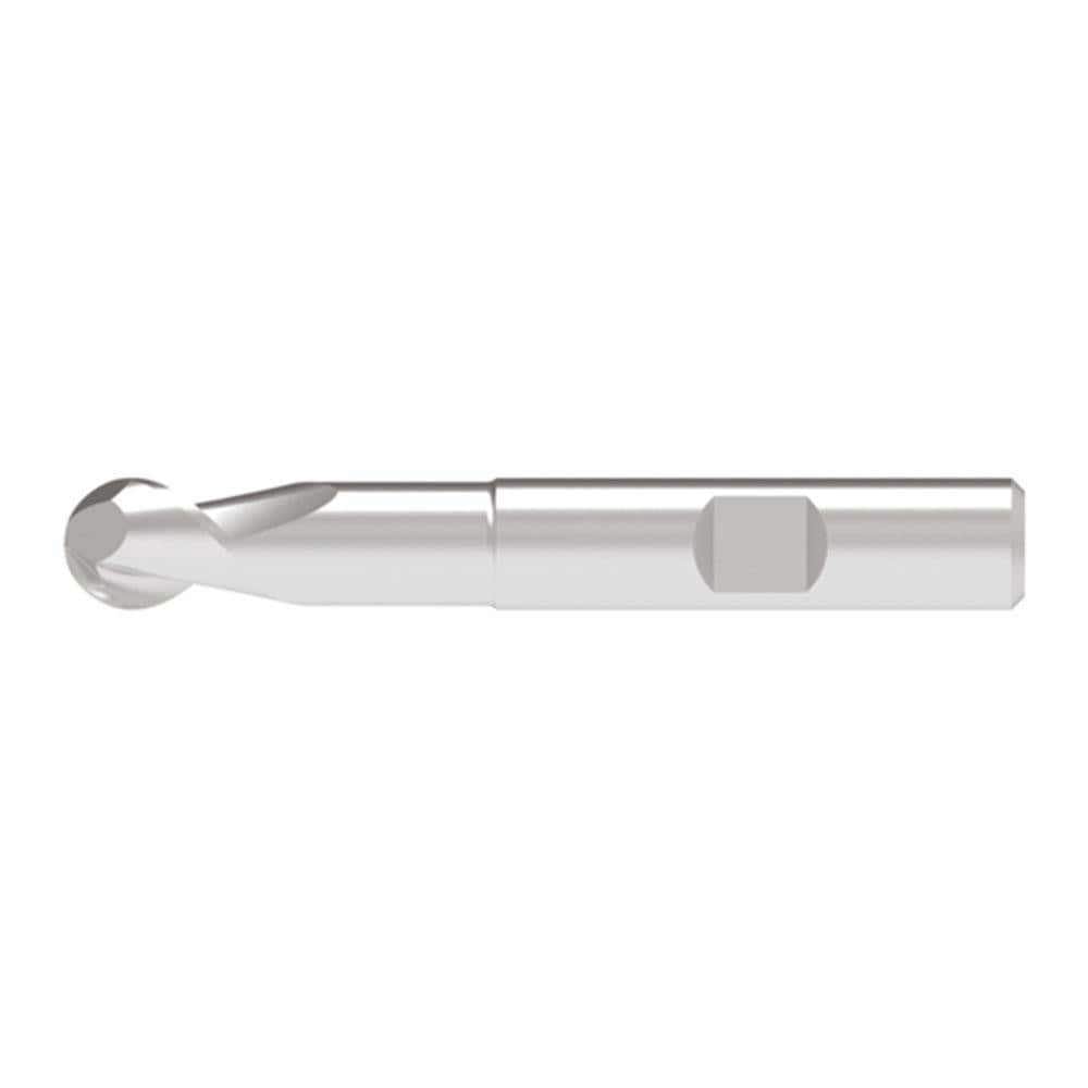 Ball End Mills; Mill Diameter (Decimal Inch): 0.2400 ; Mill Diameter (mm): 6.00 ; Number Of Flutes: 2 ; End Mill Material: Solid Carbide ; Length of Cut (mm): 10.0000 ; Shank Diameter (mm): 6.0000