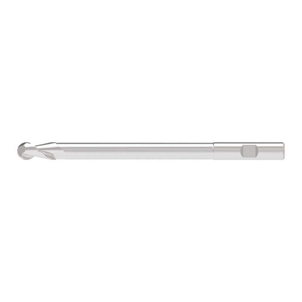 Ball End Mills; Mill Diameter (Decimal Inch): 0.2400 ; Mill Diameter (mm): 6.00 ; Number Of Flutes: 2 ; End Mill Material: Solid Carbide ; Length of Cut (mm): 16.0000 ; Shank Diameter (mm): 6.0000