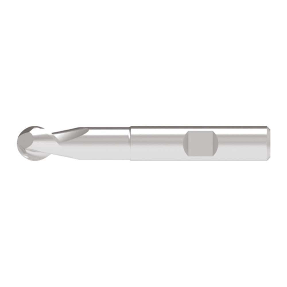 Ball End Mills; Mill Diameter (Decimal Inch): 0.3200 ; Mill Diameter (mm): 8.00 ; Number Of Flutes: 2 ; End Mill Material: Solid Carbide ; Length of Cut (mm): 12.0000 ; Shank Diameter (mm): 8.0000